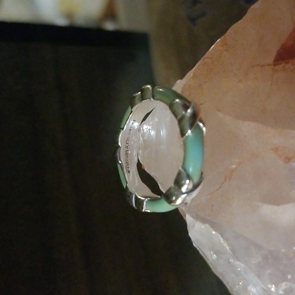 Tiffany's Signature X collection SUPER RARE Tiffany Blue Ring size 5 - Picture 2 of 2